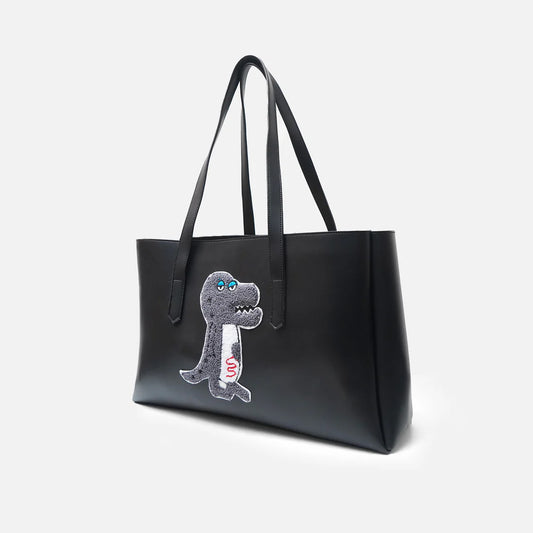 Modish Carry | T-REX Black Tote Bag for Women & Mums – Everyday Handbag