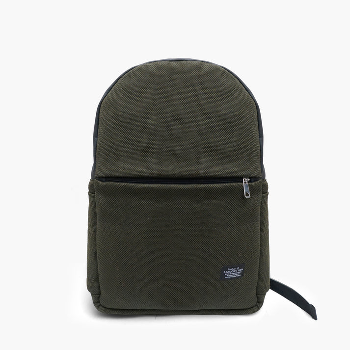 Olive textured backpack