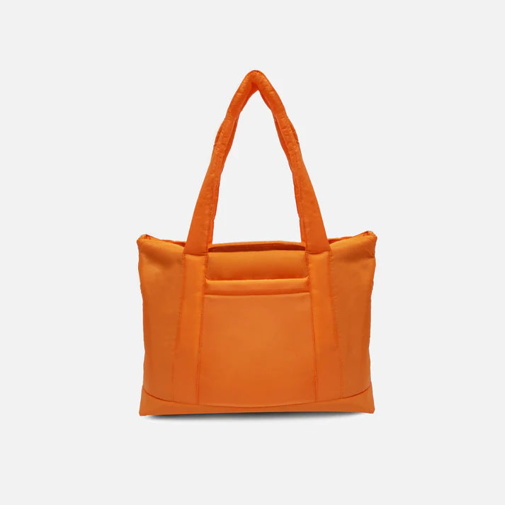 Turkish Rose puffy tote bag