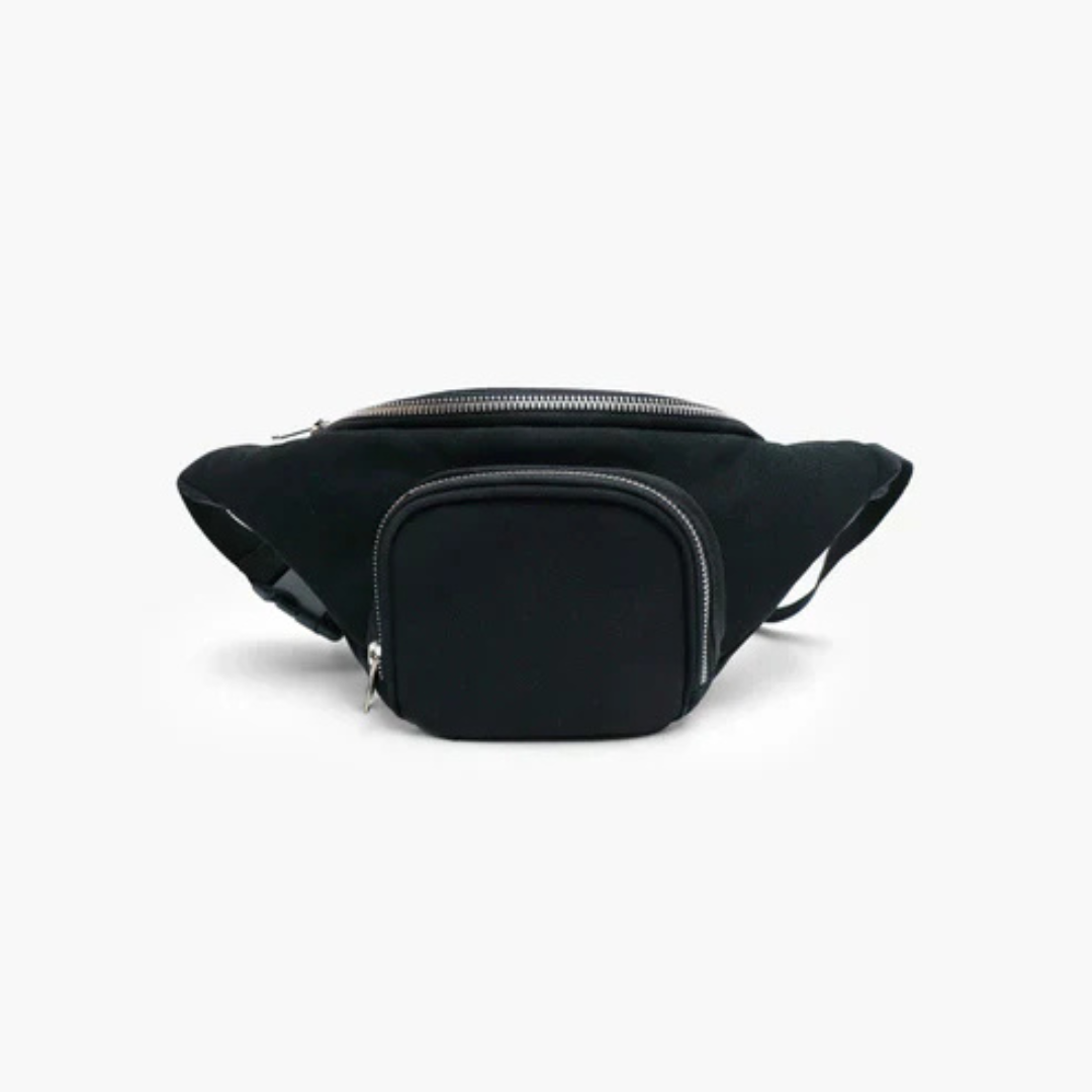 Modish Carry | Black Croissant Suede Bag – Keep Essentials Handy in Style