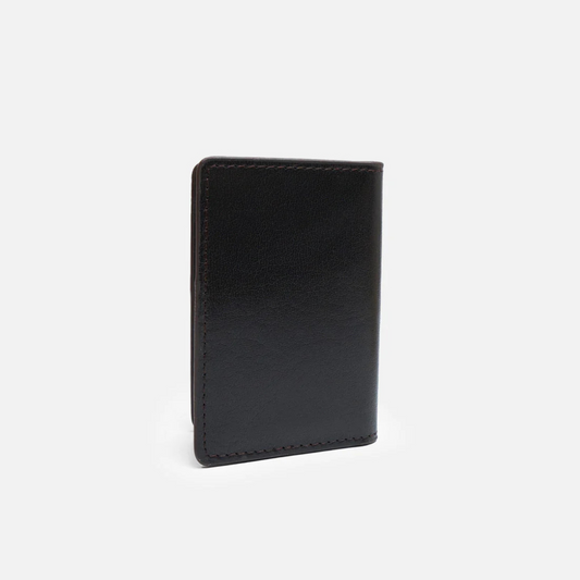 Modish Carry | Bi-Fold Dark Brown Card Holder – Compact & Stylish Wallet