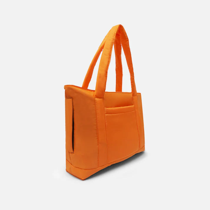 Turkish Rose puffy tote bag