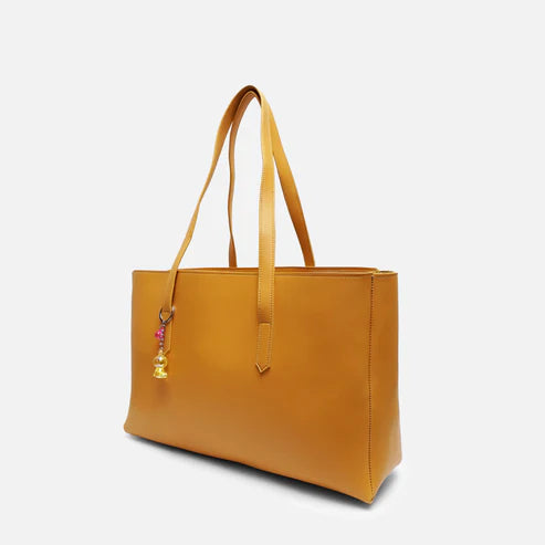 Modish Carry | Basic Yellow Tote Bag – Stylish Handbag for Women & Mums
