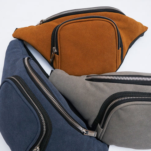 Modish Carry | Navi Suede Fanny Bag – Keep Essentials Handy in Style