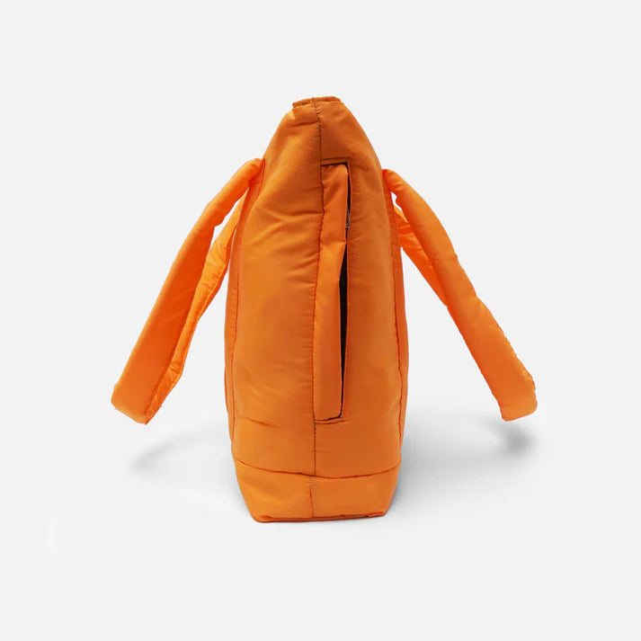 Turkish Rose puffy tote bag