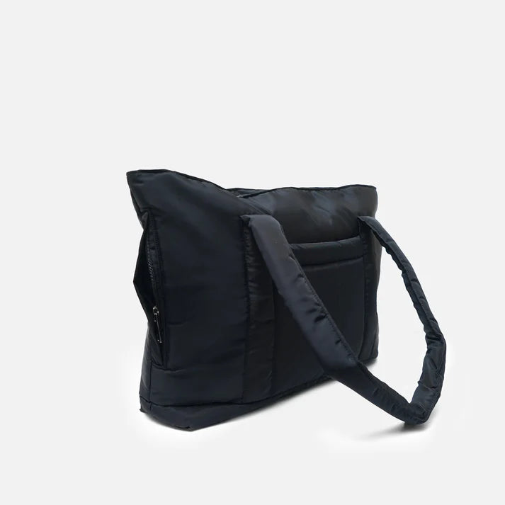 Turkish Rose puffy tote bag