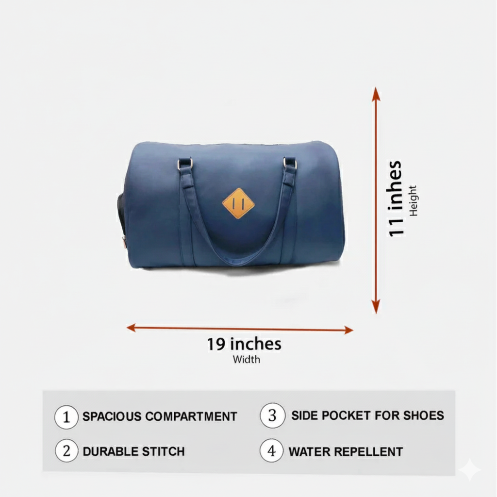 Modish Carry | Ocean Duffle Bag – Stylish Travel Bag for Men & Women