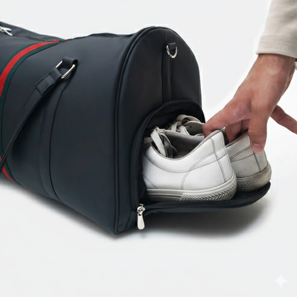 Modish Carry | GG Stripe Duffle Bag – Perfect Gym & Travel Bag for All