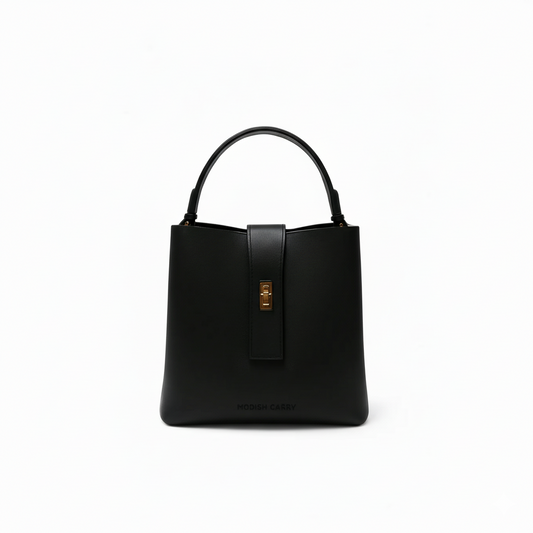 Modish Carry | Black Hobo Handbag – Stylish Everyday Bag for Women & Mums