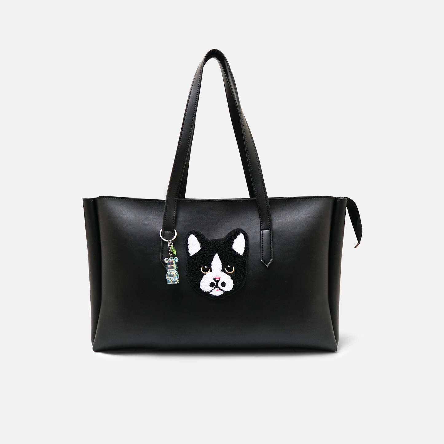 Modish Carry | Pawfect Black Tote – Stylish Handbag for Women & Mums