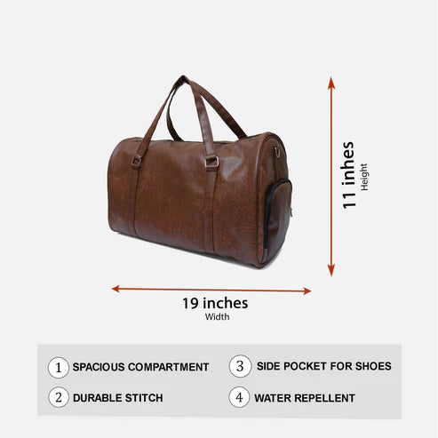 Modish Carry | Coffee Duffle Bag – Stylish Travel Bag for Men & Women