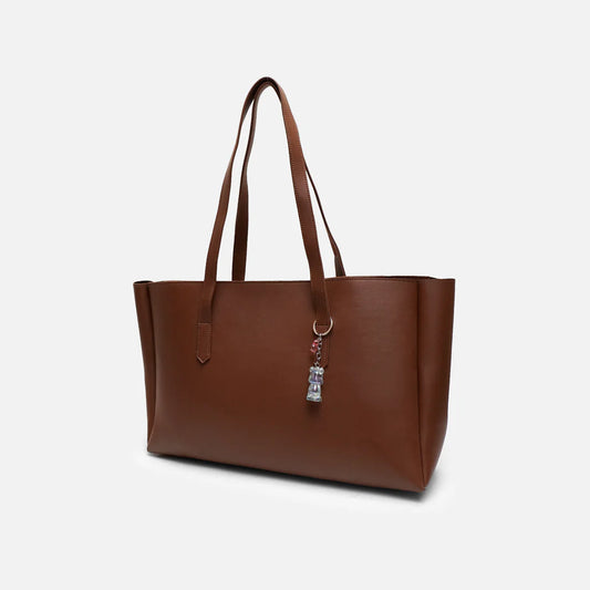 Modish Carry | Basic Brown Tote Bag – Stylish Handbag for Women & Mums