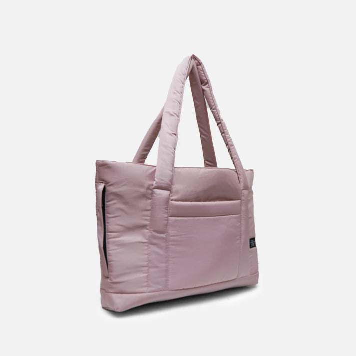 Turkish Rose puffy tote bag