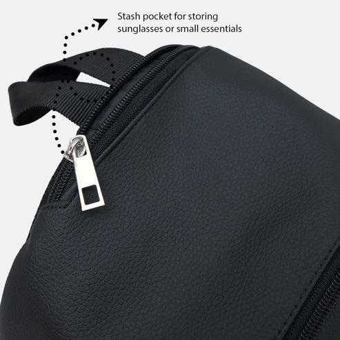 Modish Carry | Meadow Black Backpack – Stylish Everyday Bag