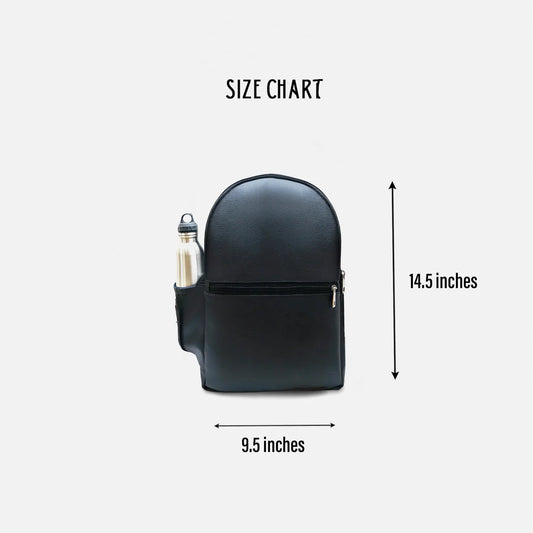 Modish Carry | Meadow Black Backpack – Stylish Everyday Bag