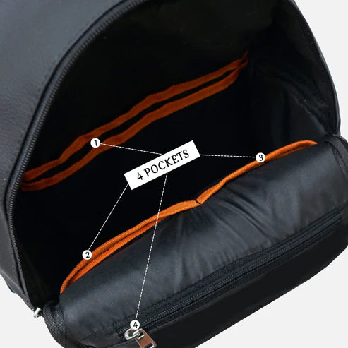 Modish Carry | Meadow Black Backpack – Stylish Everyday Bag