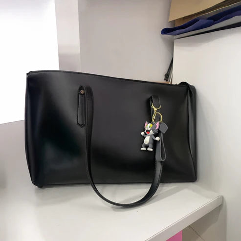 Modish Carry | Basic Black Handbag – Stylish Everyday Bag for Women & Mums