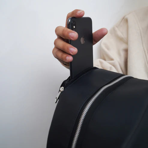 حقيبة ظهر عصرية | حقيبة ظهر طويلة بتصميم السلحفاة - حقيبة ظهر للكمبيوتر المحمول والمدرسة