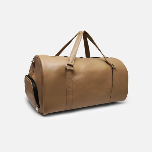 Modish Carry | Caramel Unisex Synthetic Leather Trendy Lifestyle Duffel