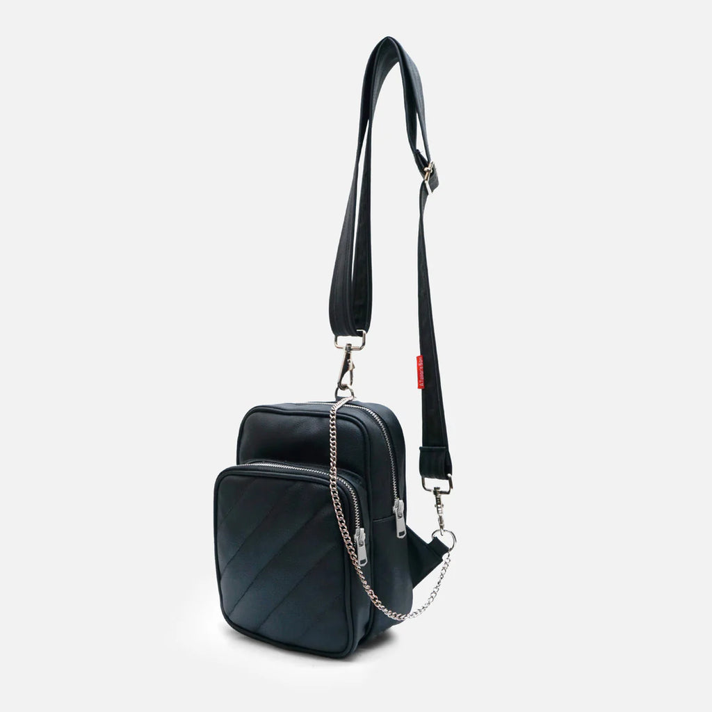 Modish Carry | Black Urban Crossbody – Unisex Daily Shoulder Bag