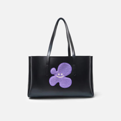 Modish Carry | Lilac Black Tote – Stylish Handbag for Women & Mums