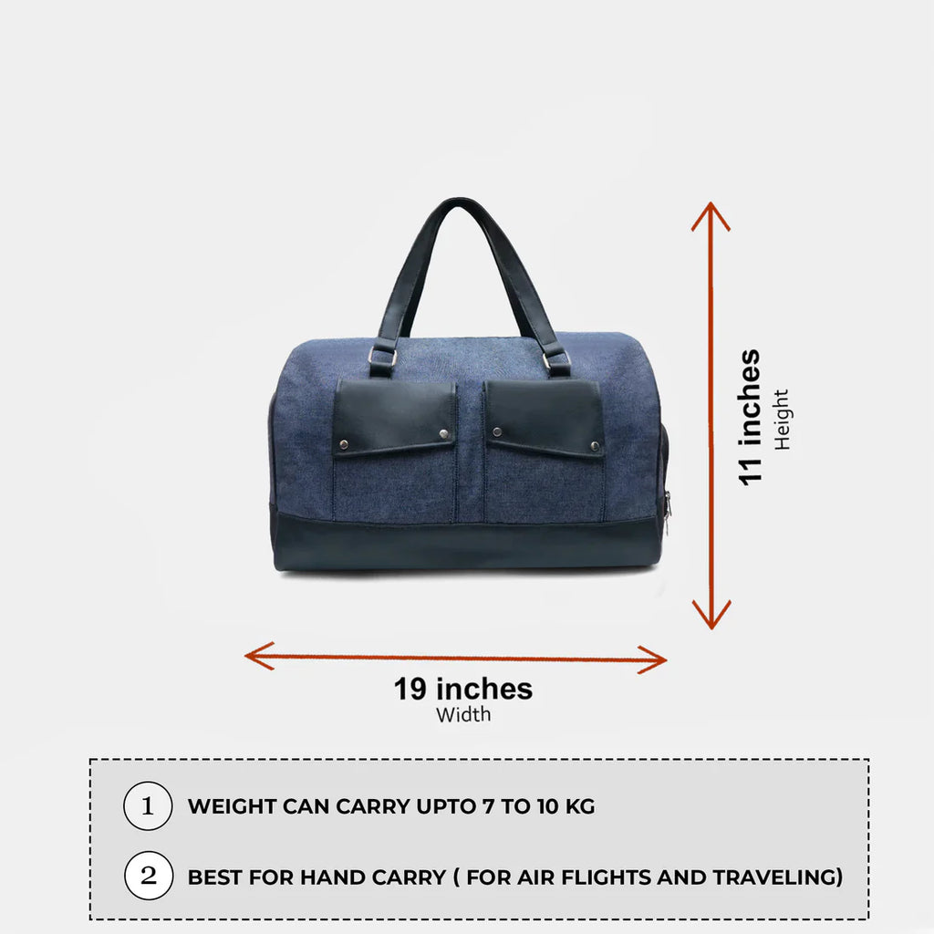 Modish Carry | Sac "Blue Denim" – Weekender en Jean Unisexe et Durable