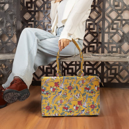 Modish Carry | Radiant Yellow Tote – Stylish Handbag for Women & Mums