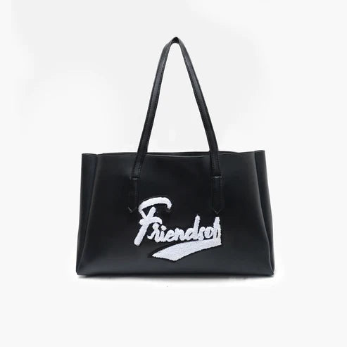 时尚手提包 | Friends 手提包 – 奢华“咖啡馆聚会”黑色单肩包
