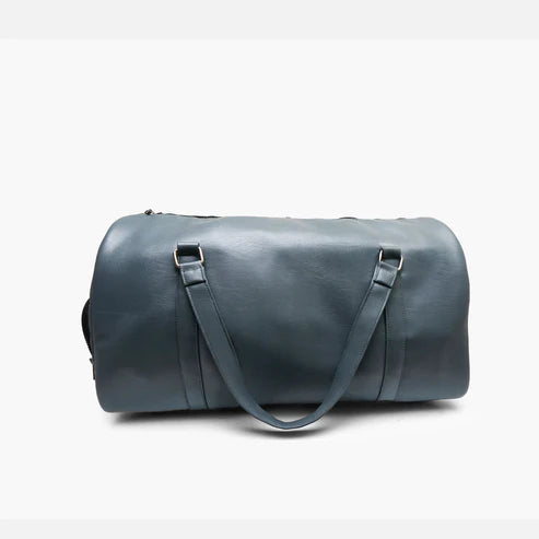 Modish Carry | Sac de Voyage "Steel Blue" – Duffel d'Aventure Tendance en Cuir Végan Unisexe