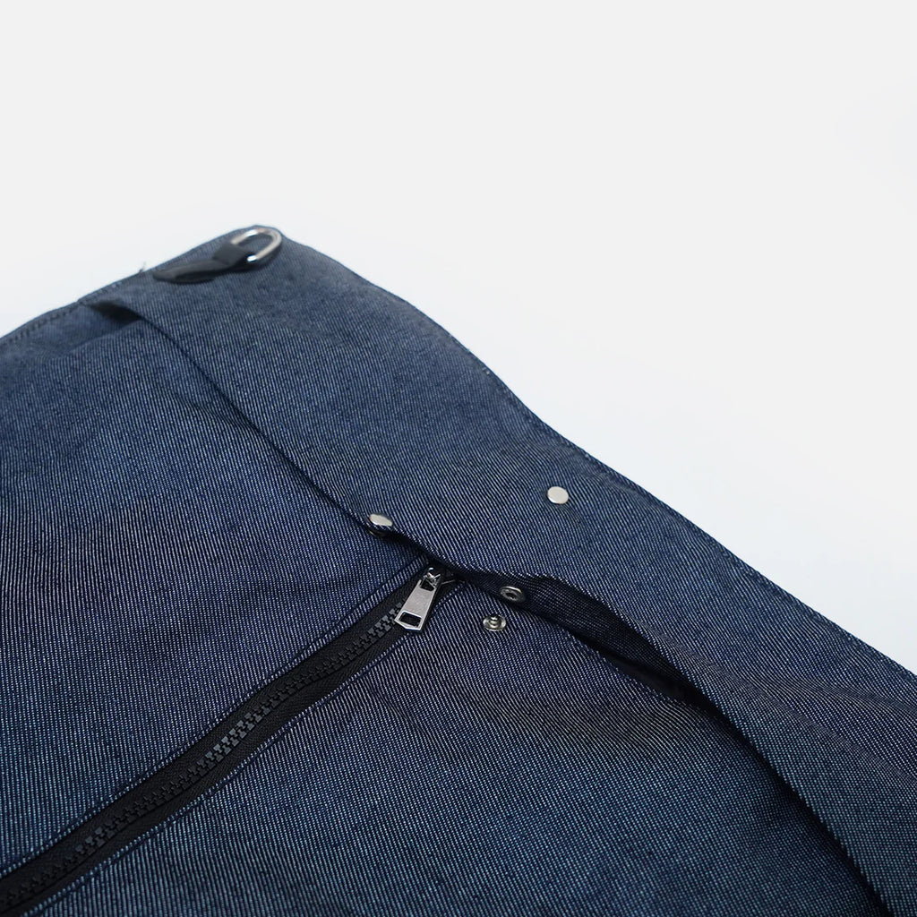 Modish Carry | Sac de Voyage et Housse à Costume Hybride – Bleu Unisexe en Cuir Végan