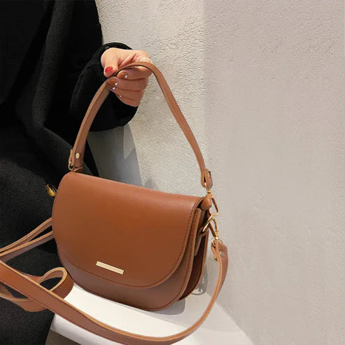 Modish Carry | Brown Sugar Saddle Bag – Aesthetic Vegan Crossbody Bag