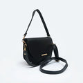 Modish Carry | Beg Pelana Hitam | Crossbody Harian Sentuhan Lembut Mewah