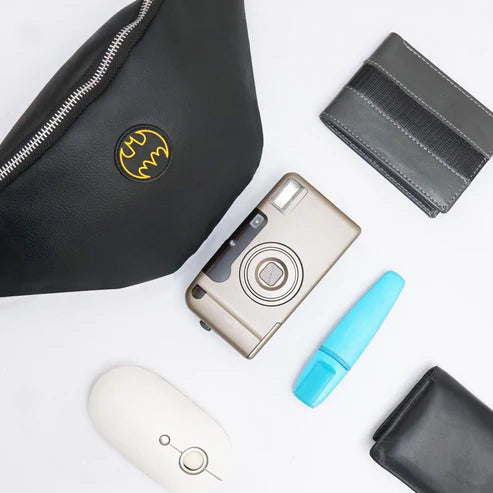 Modish Carry | BATMAN Black Belt & Crossbody Bag – Sleek & Stylish Everyday Bag