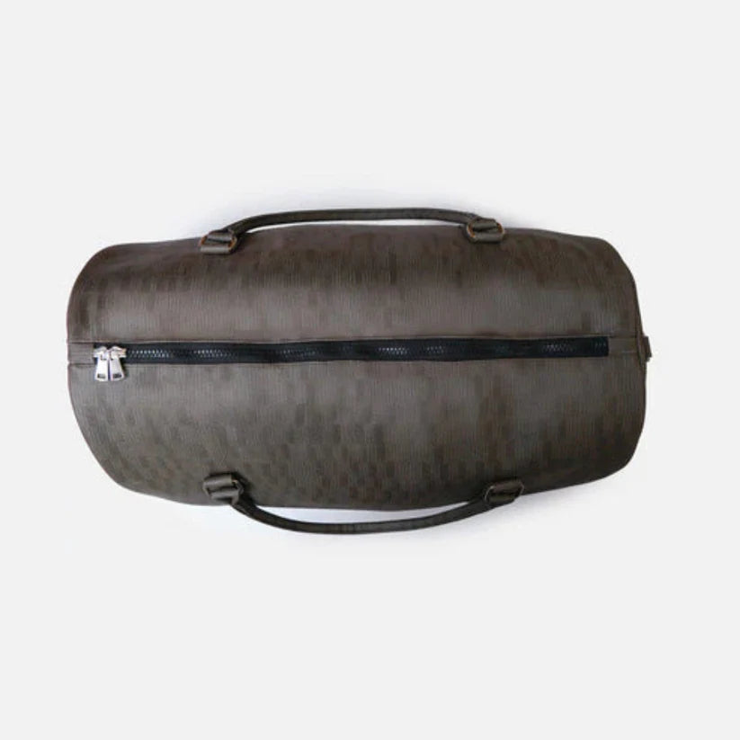 时尚手提包 | FEDII 灰色男女通用纯素皮革运动旅行过夜包