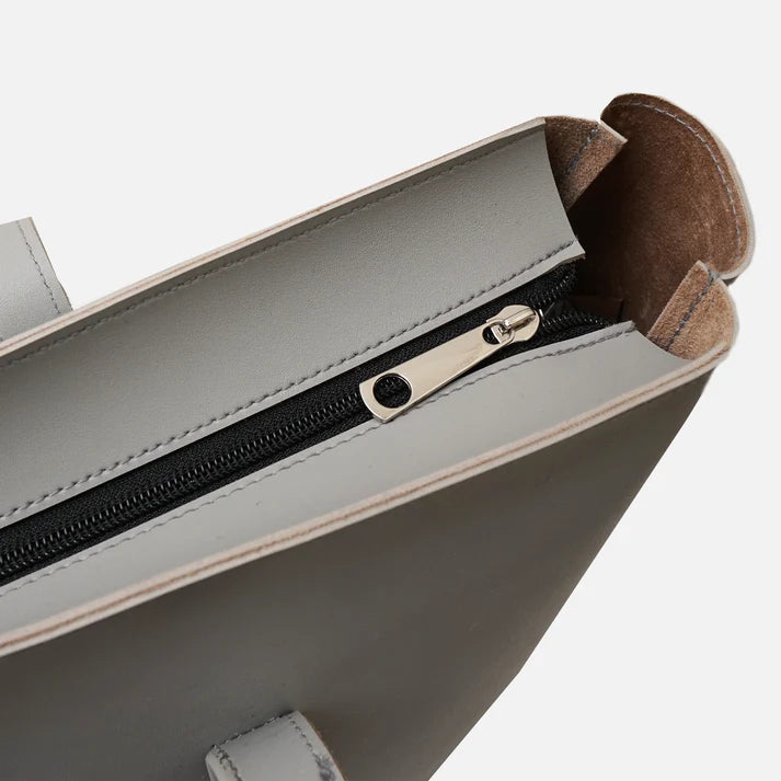 时尚手提包 | Choco Meow 托特包 – 灰色“低调奢华”大容量手提包