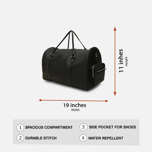 Modish Carry | Black Duffle Bag – Durable Travel Bag for Everyday Use