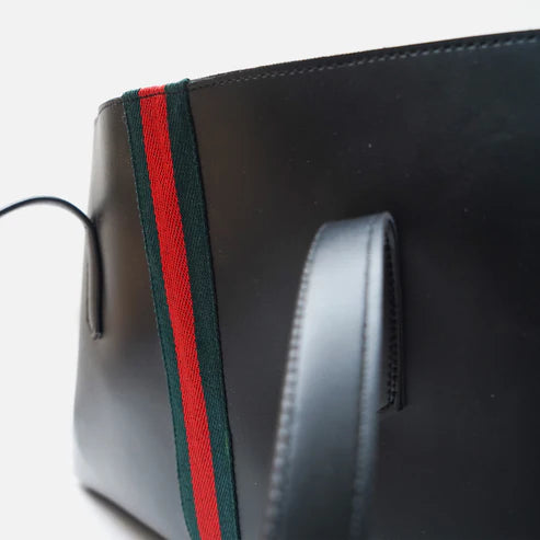 时尚手提包 | GG黑色手提女士约会斜挎包条纹包