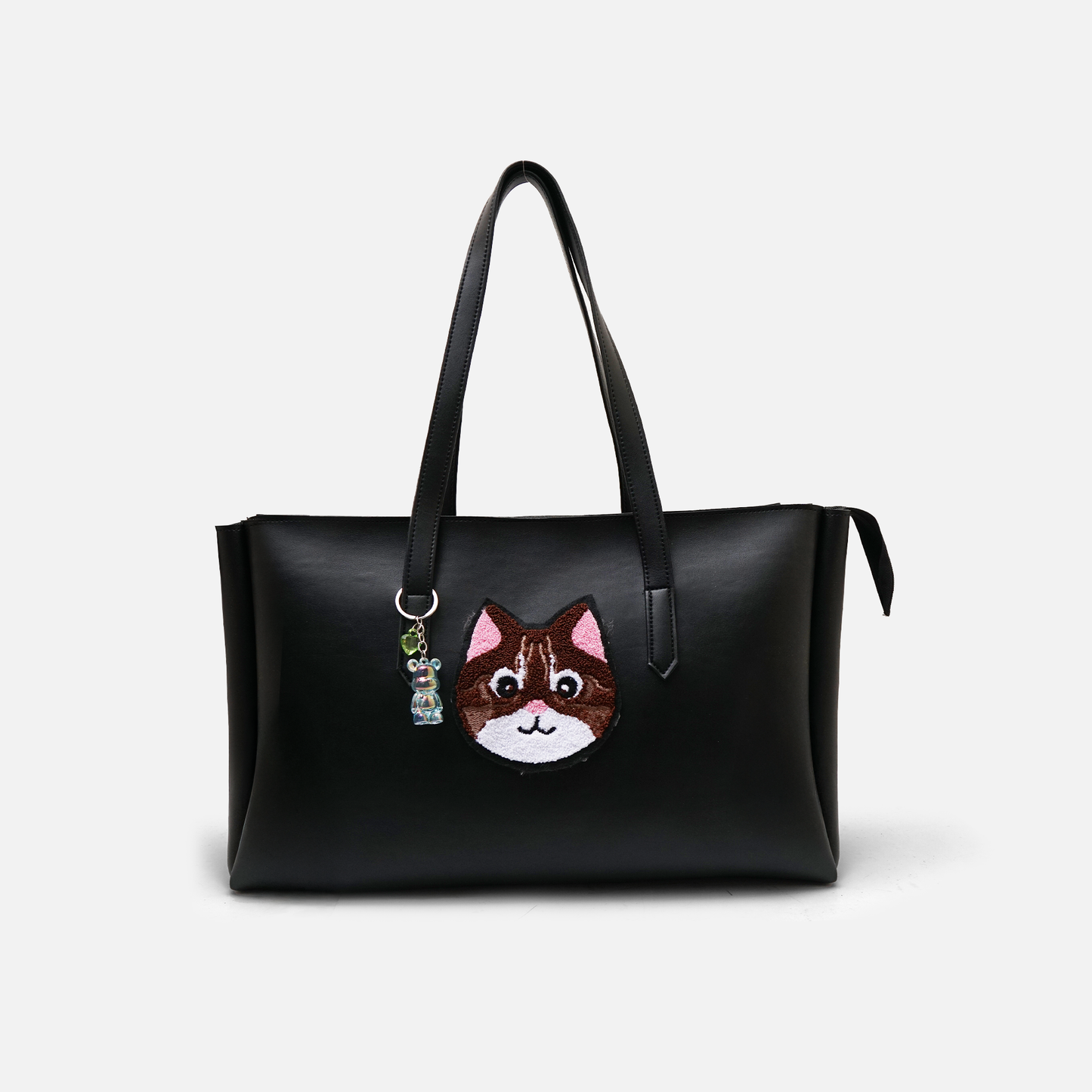 时尚手提包 | Midnight Choco Meow – 黑色青少年手提外出包