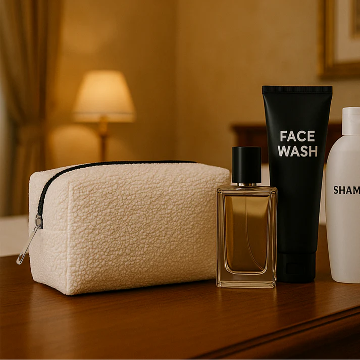 Töff burðarpoki | Unisex notaleg skýja snyrtitaska | Lúxus Sherpa poki