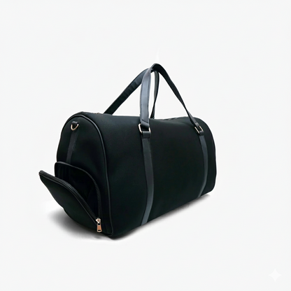 Modish Carry | Basic MID Black Duffle Bag – Perfect Gym & Travel Bag for All