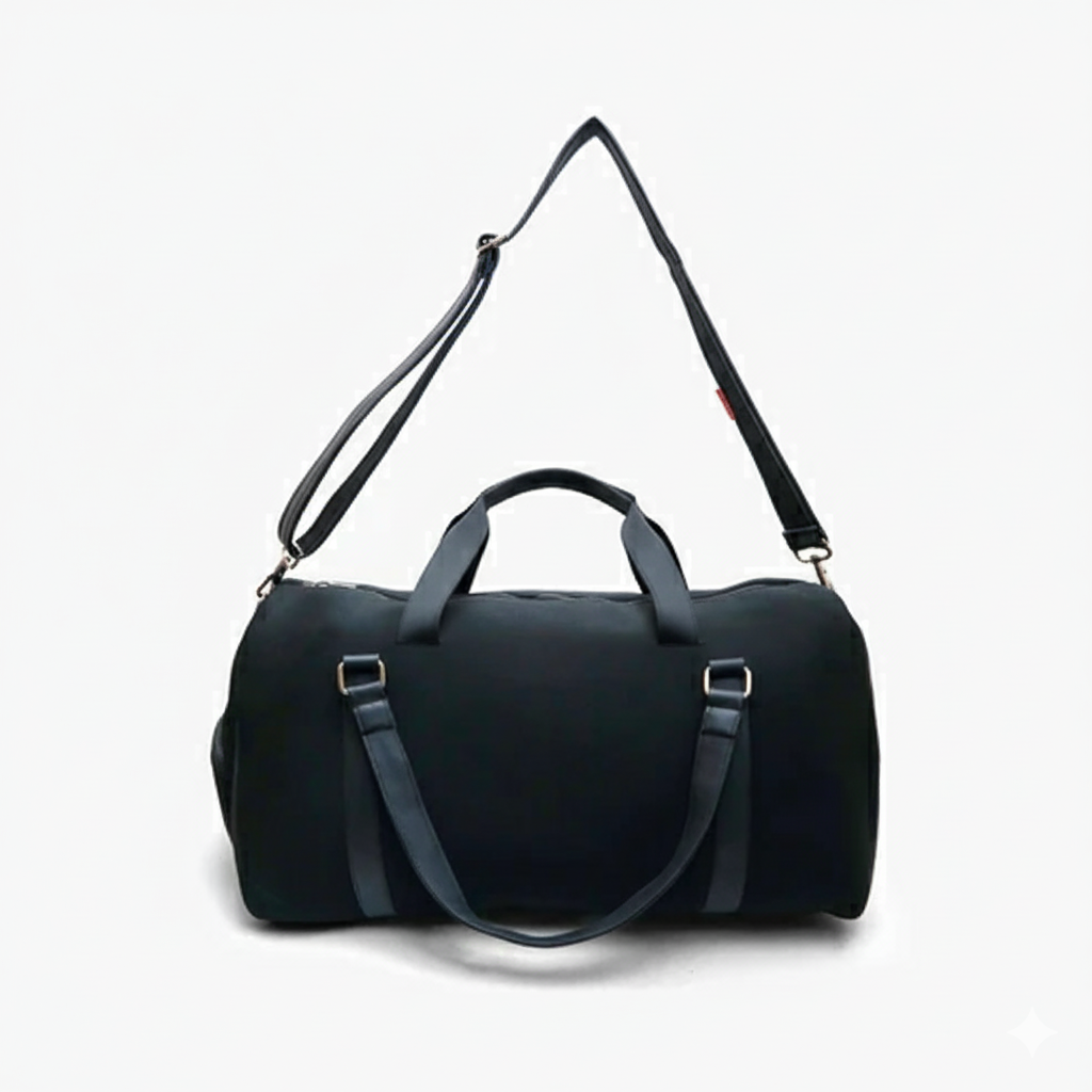 Modish Carry | Basic MID Black Duffle Bag – Perfect Gym & Travel Bag for All