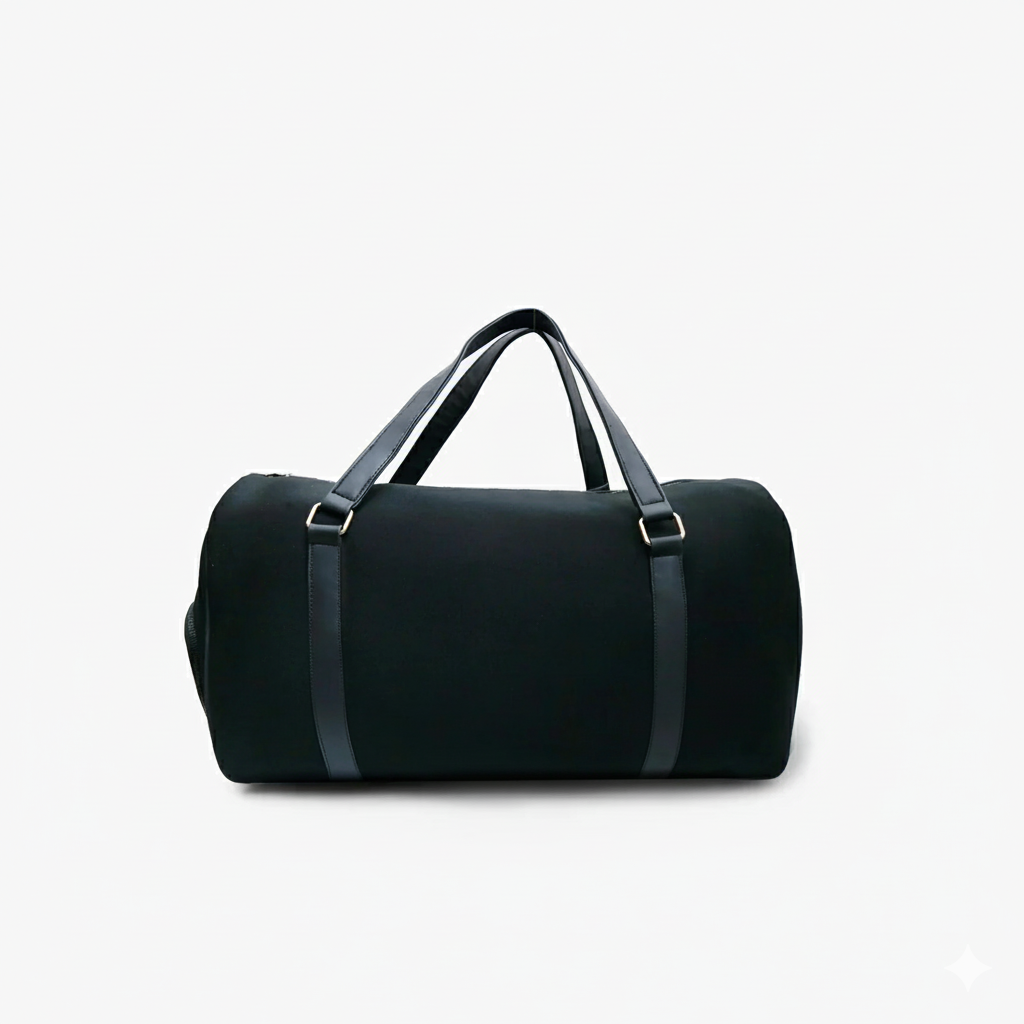 Modish Carry | Basic MID Black Duffle Bag – Perfect Gym & Travel Bag for All