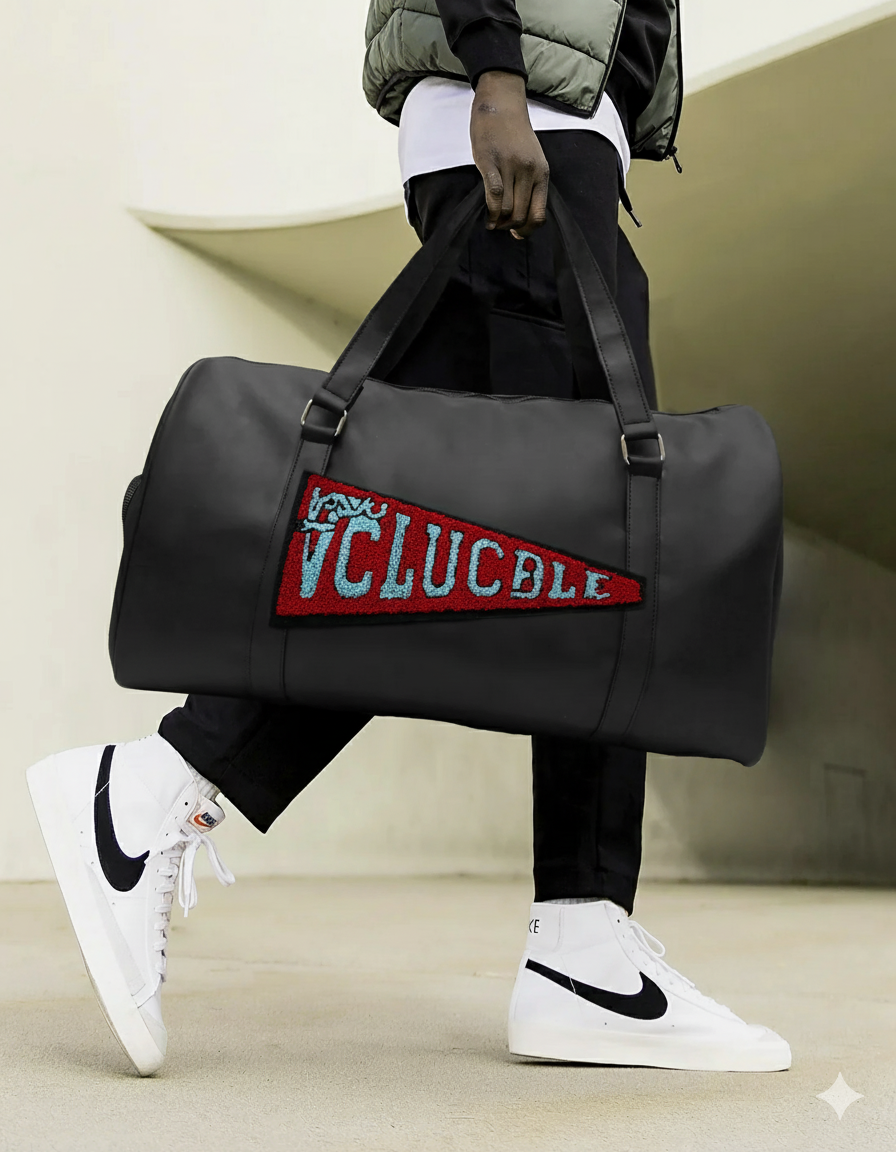 Modish Carry | VCLUCBLE Black Unisex Trendy Urban Duffel Travel Bag