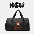 Modish Carry | Teddy Patch Uniseks Vegan Leather Trendy Adventure Duffel