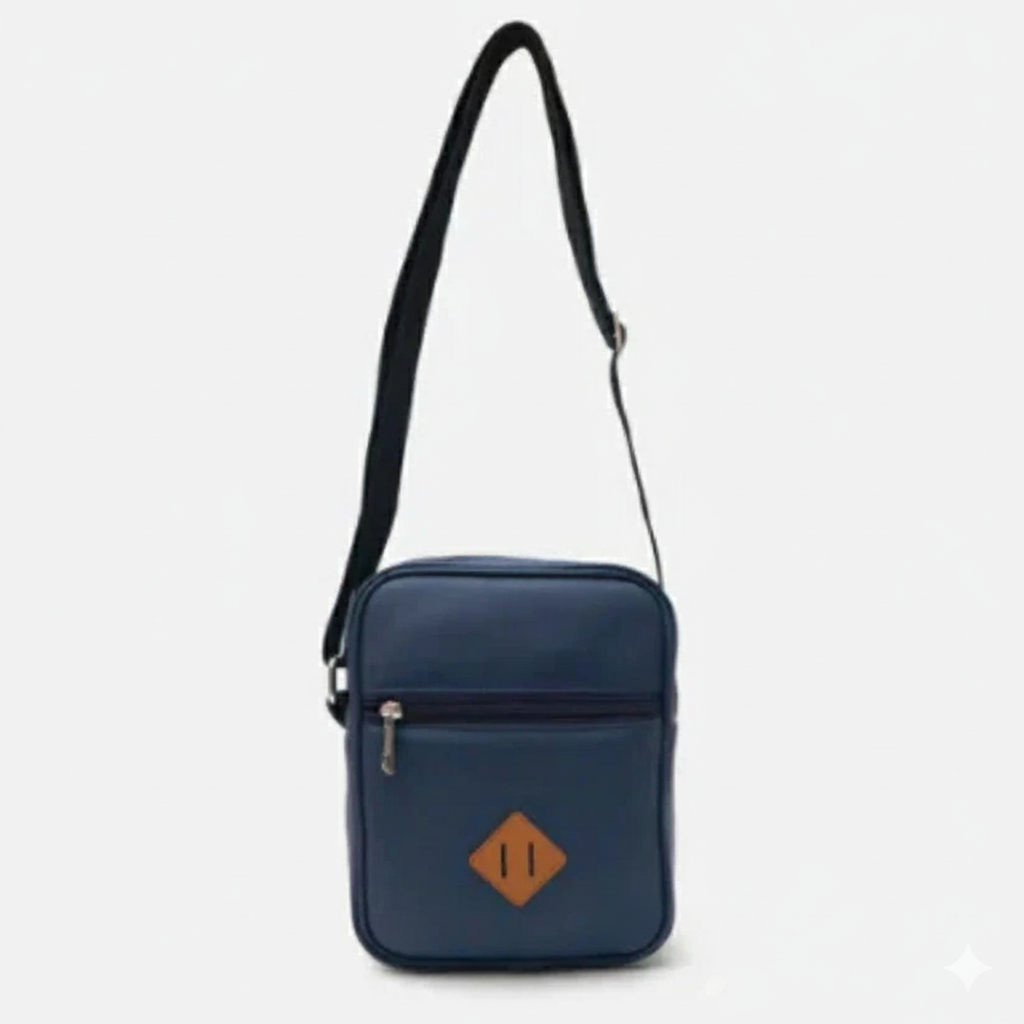 Modish Carry | Ocean Blue Mini Vertical Satchel – Unisex Urban Crossbody & Side Pouch