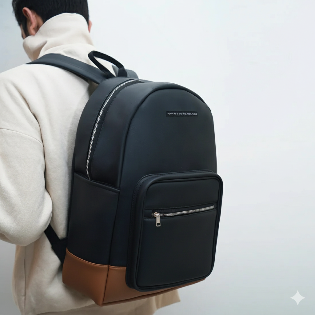 Modish Carry | Zaino unisex alla moda in pelle vegana Tall Turtle per laptop