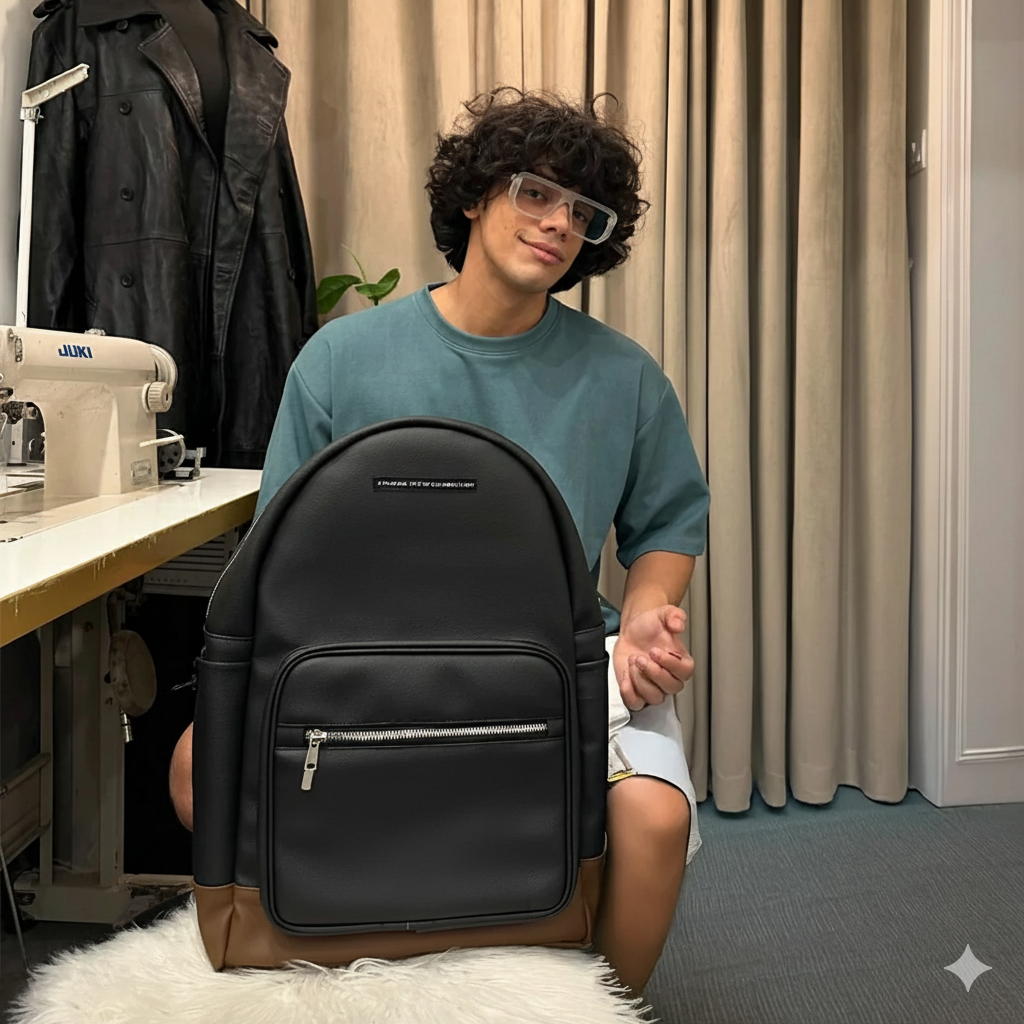 Modish Carry | Zaino unisex alla moda in pelle vegana Tall Turtle per laptop