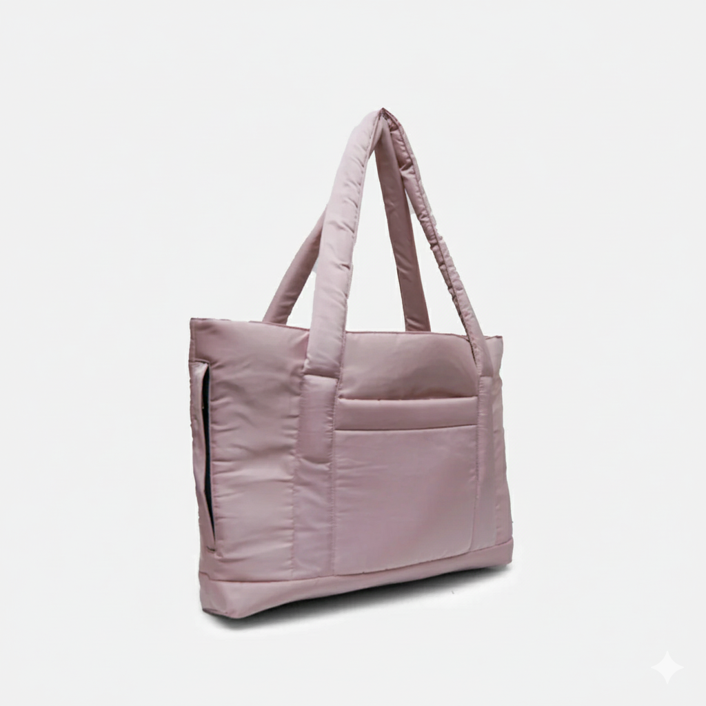 Modish Carry | Turkish Rose Vegan Leather Tote Bag – Large Work & Travel Handbag