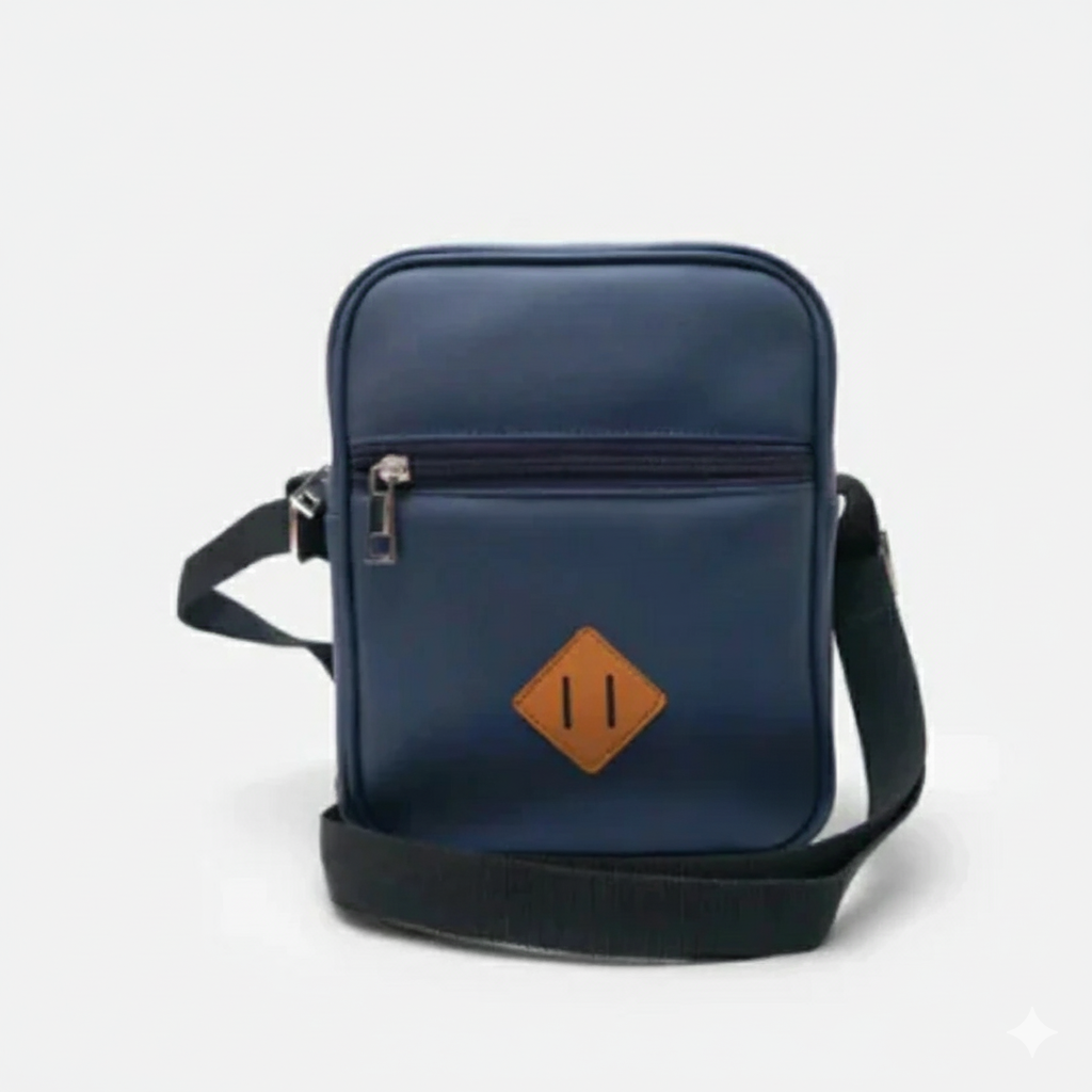 Modish Carry | Ocean Blue Mini Vertical Satchel – Unisex Urban Crossbody & Side Pouch