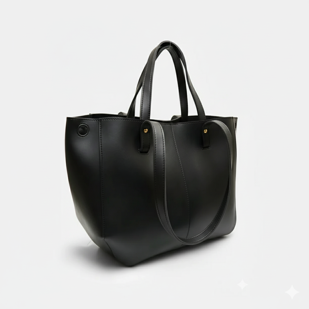 时尚手提包 | 黑色波伦手提包 – 女士手提包 – 会议包